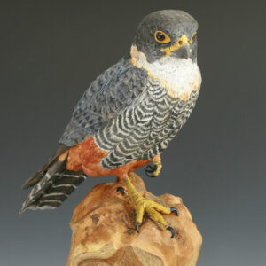 Hand Carved Bat Falcon