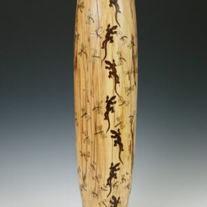 "Natures Predator-n-Prey" Spalted Alder Vessel