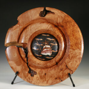 "Blue Water" Maple Woodturning