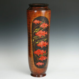 "Rockfish-on-Maple" Hollow Vessel