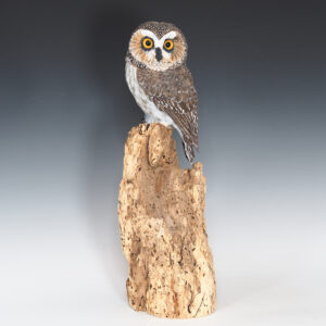 Saw Whet Owl- Hand Carved 1801