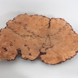 Lighthouse Guidance- Umpqua Burl Platter
