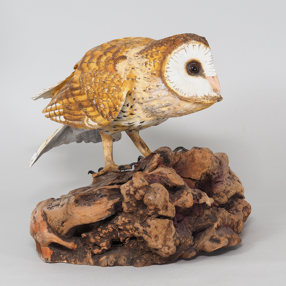 Hand Carved Barn Owl - Image 2