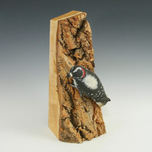 Hand Carved Downy Woodpecker