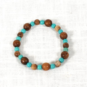 Myrtlewood Magnezite Bead Bracelet