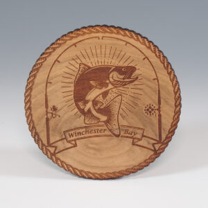 Engraved Winchester Bay Salmon Coaster