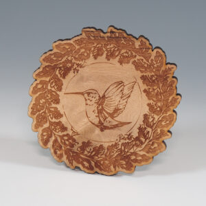 Engraved Hummingbird Coaster
