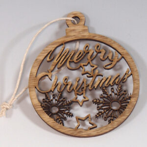 Myrtlewood Ornament - Merry Christmas