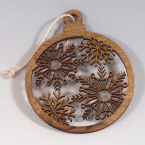 Myrtlewood Ornament - Snowflakes-A