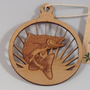 Myrtlewood Ornament-Salmon-B