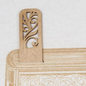 Myrtlewood Bookmark- Scroll Design