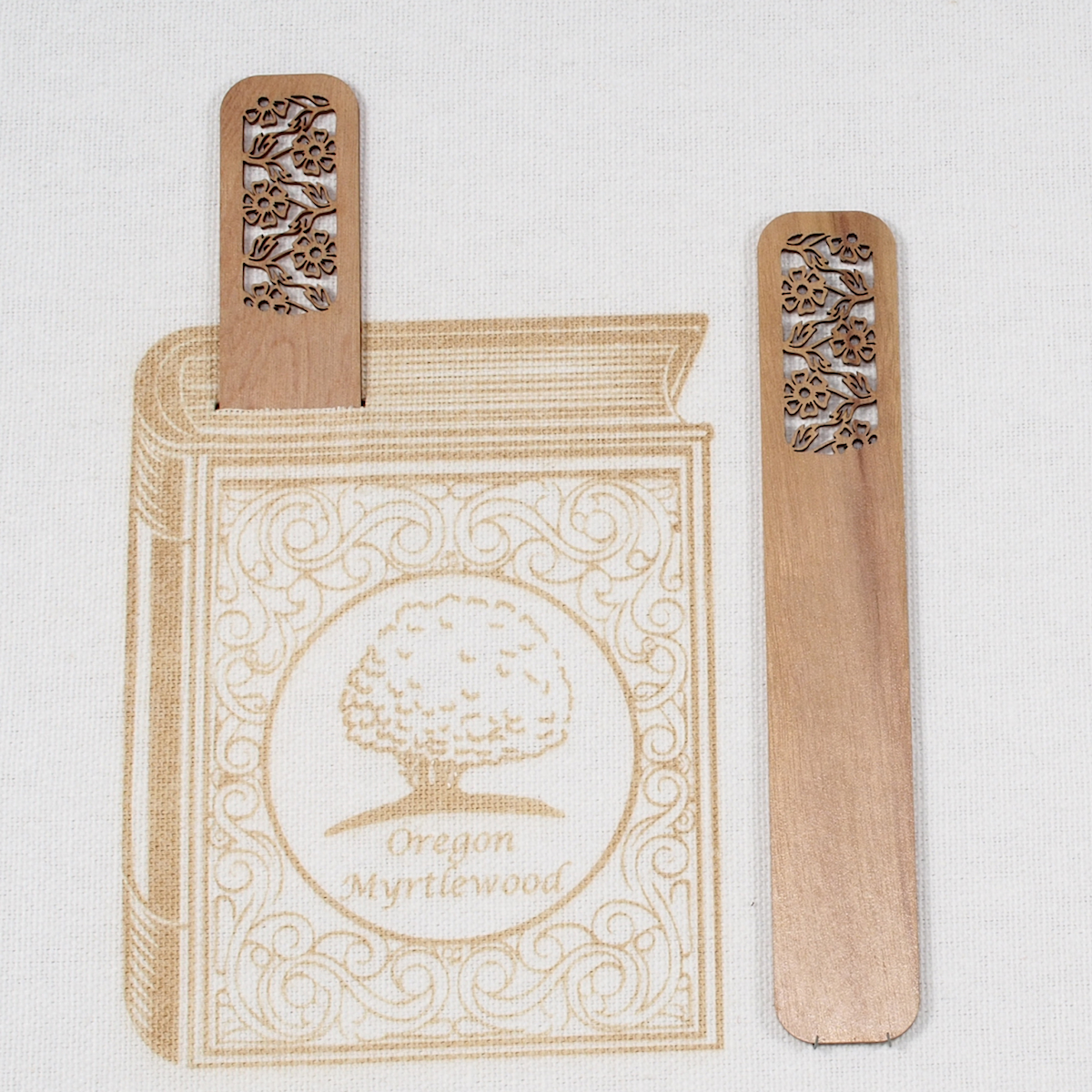 Myrtlewood Bookmark- Flowers Pattern - Image 3