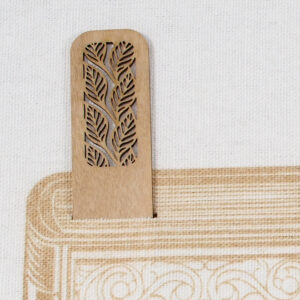 Myrtlewood Bookmark- Leaf Pattern