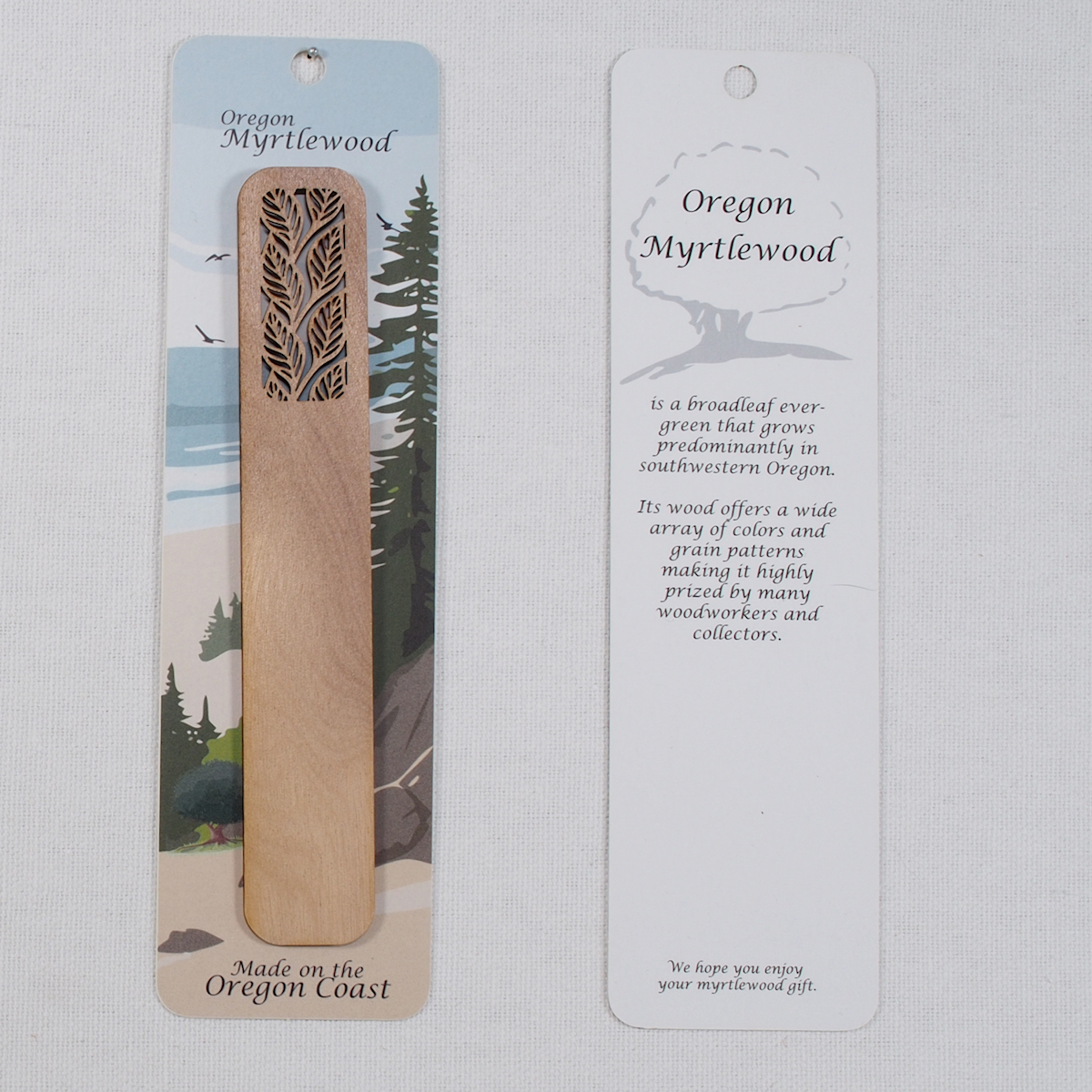 Myrtlewood Bookmark- Leaf Pattern - Image 5