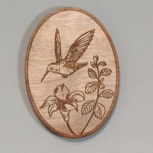 Engraved Hummingbird Magnet