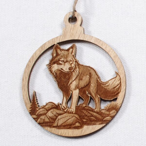 Myrtlewood Ornament-Wolf