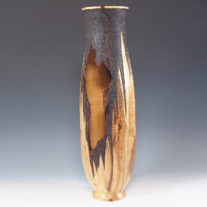 Tall Lightning Strike Myrtlewood Vessel- Natures Design