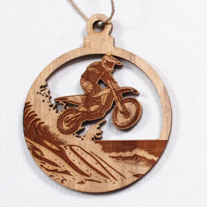 Myrtlewood Ornament-Dune Dirt Bike