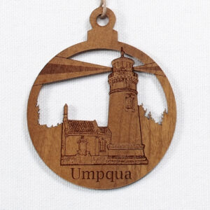 Myrtlewood Ornament-Umpqua Lighthouse