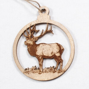Myrtlewood Ornament-Elk