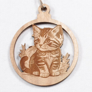 Myrtlewood Ornament-Kitten