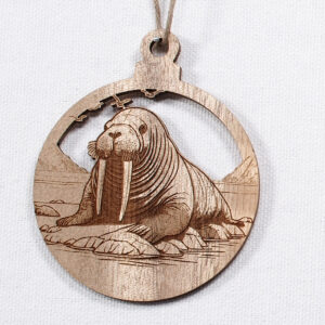 Myrtlewood Ornament-Walrus