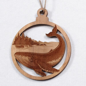 Myrtlewood Ornament-Whale