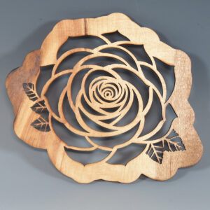 Myrtlewood Trivet - Rose