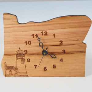 Oregon Wall Clock- Engraved Lighthouse