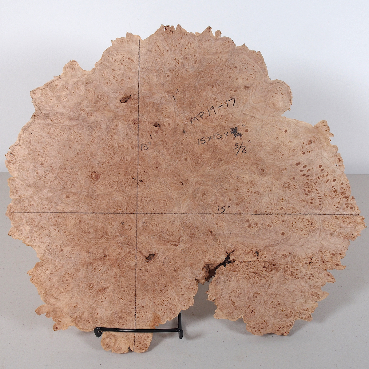 Maple Burl Slab 13x15x .625 - Image 2