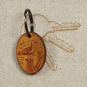 Myrtlewood Sea Gull Key Ring
