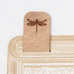 Myrtlewood Bookmark - Engraved Dragonfly
