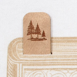 Myrtlewood Bookmark - Engraved Trees