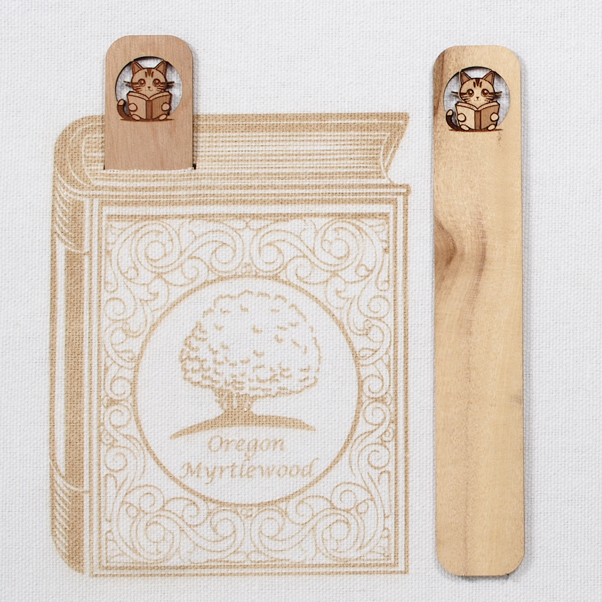 Myrtlewood Bookmark - Book Buddies - Cat - Image 2