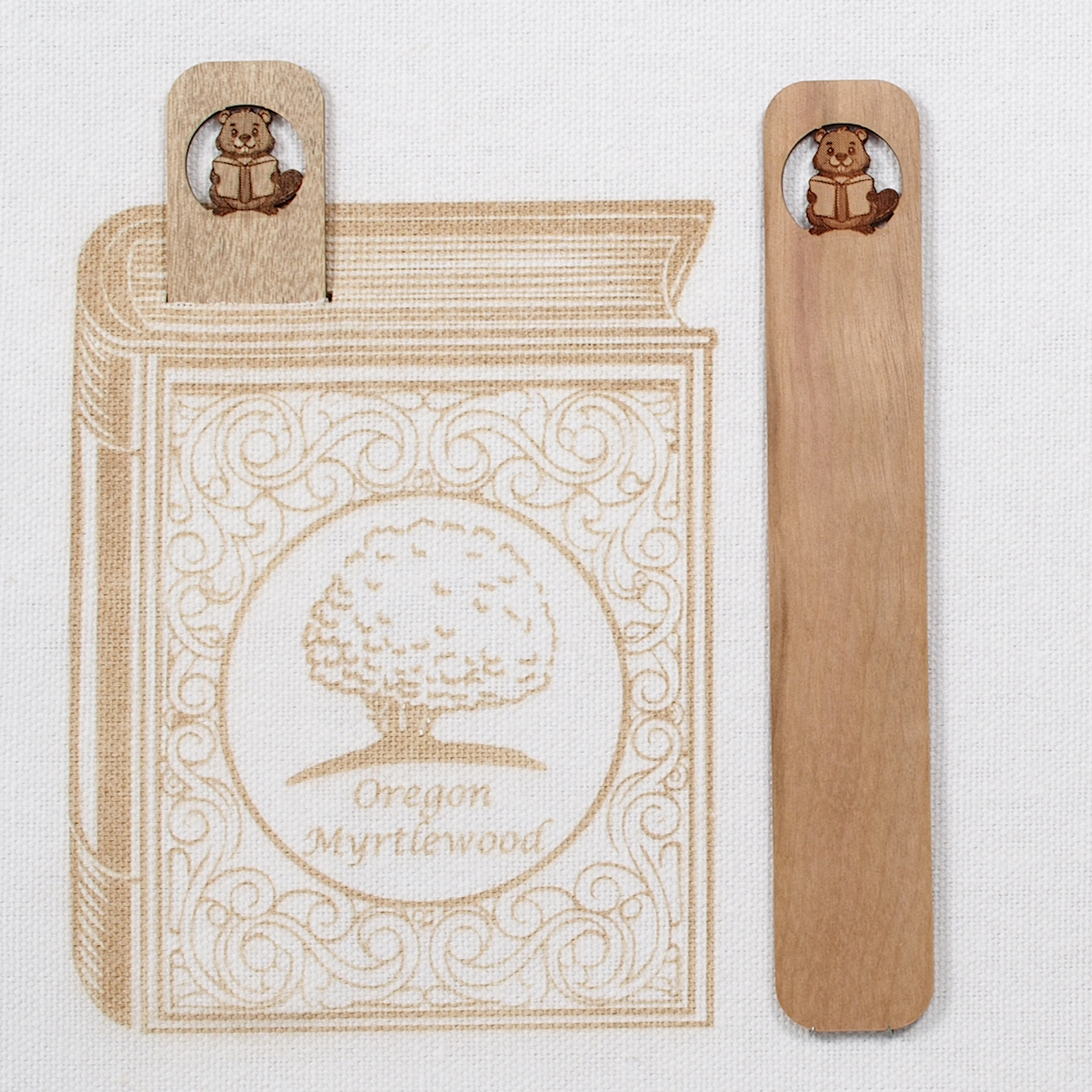 Myrtlewood Bookmark - Book Buddies - Beaver - Image 2