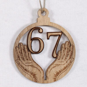 Myrtlewood Ornament-Six Seven