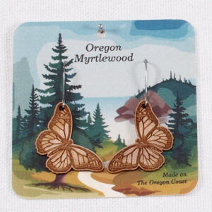 Myrtlewood Dangle Earrings Butterfly