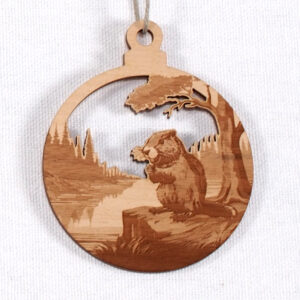 Myrtlewood Ornament-Beaver